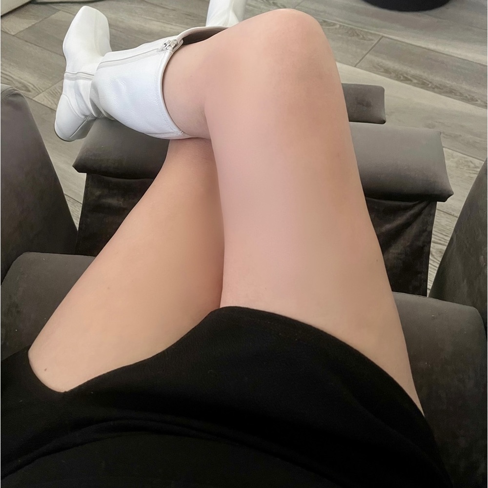 ‘By Far’ Knee High White Boots SZ 8